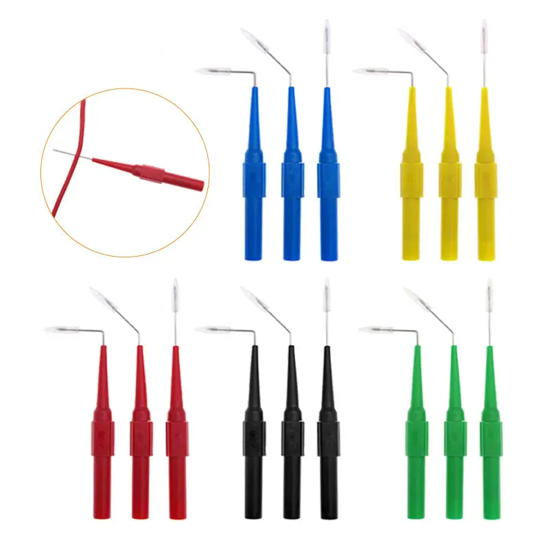 Тестовые выводы с вилкой типа «банан» на зажим «крокодил», 4 мм