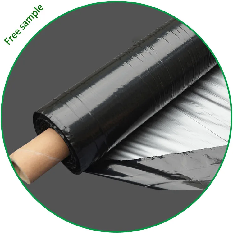 20 micron 25 micron agricultural UV resistant black plastic mulch film with competitive price