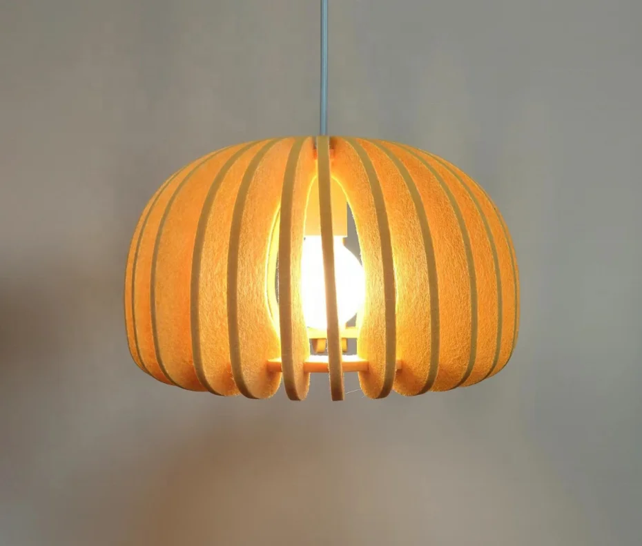 Modern Adjustable LED Ceiling Lamp Traditional Design Wool Felt Hanging Project  Pendant Lights with E27