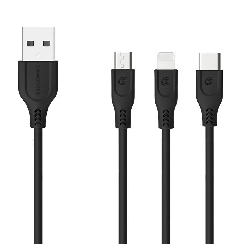 Оптовая продажа кабель для передачи данных Somostel BT03 3 1 А Micro USB быстрой зарядки Samsung