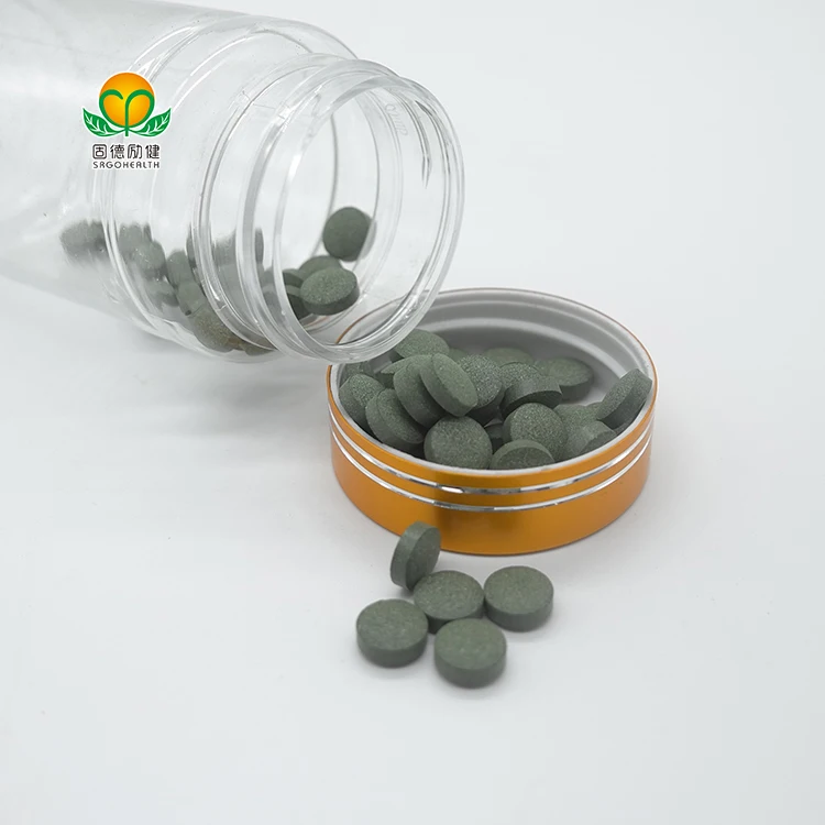 GMP Factory Supply  Spirulina & Chlorella & Barley Grass Mixed Tablet