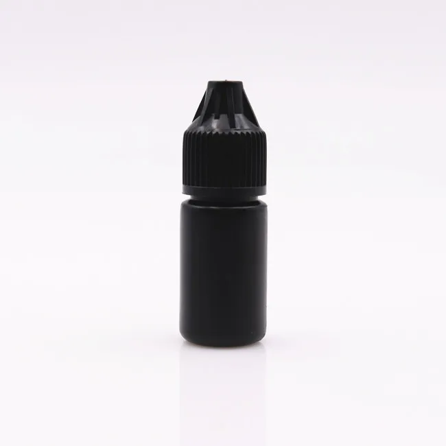 stock 5ml 10ml 15ml Eyelash Grafting glue bottle Empty Black White plastic glue bottle squeeze Eyelash Glue Bottle
