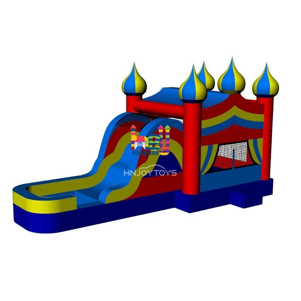 Outdoor Commercial Kids Jungle Trampoline Bouncy Jumping Bouncer Inflatable House Combo Bounce Castle