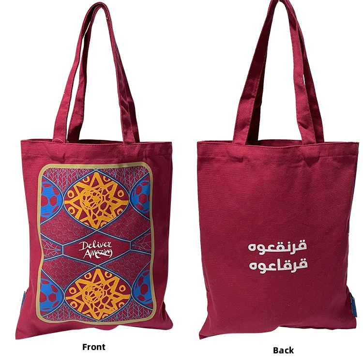 Custom Printed Logo Reusable Canvas Cotton Shopping Tote Bag for hotel and for fair