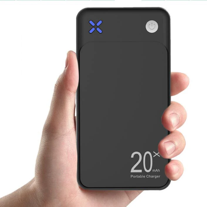 
New Design Type-C input Power Bank 20000 mah Dual USB Portable Power Bank 