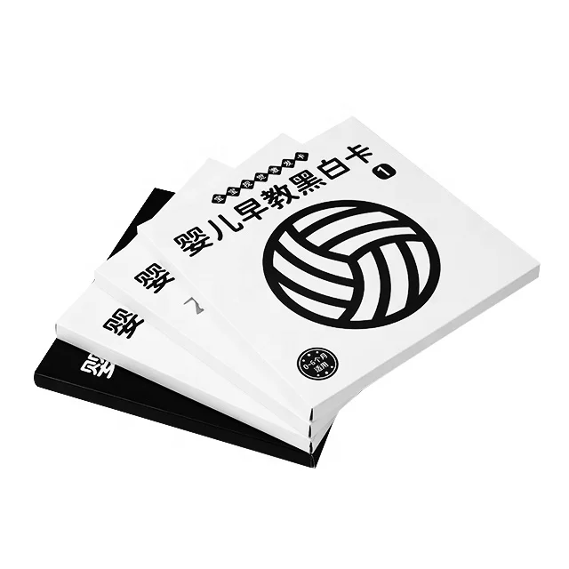 montessori sensory toys black white visual stimulus learning activity card for baby