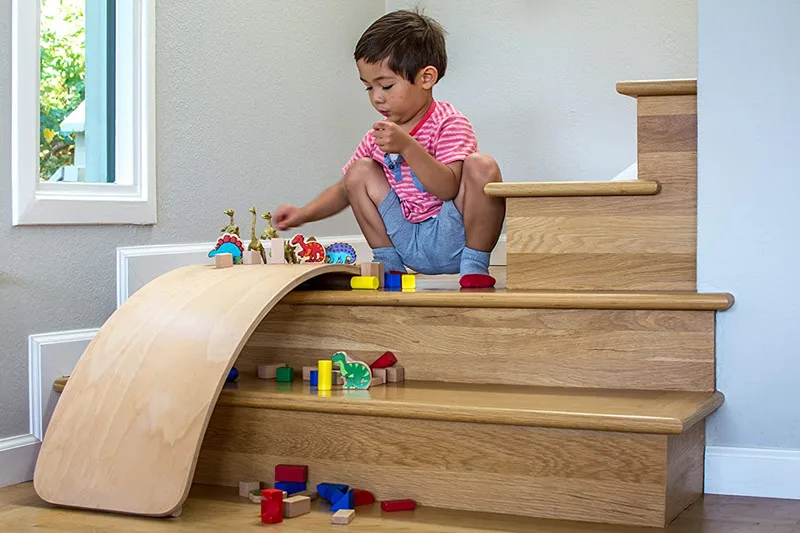 Kids Wooden Balance Board/Yoga Board Curvy Board /Wooden Rocker Balance Board