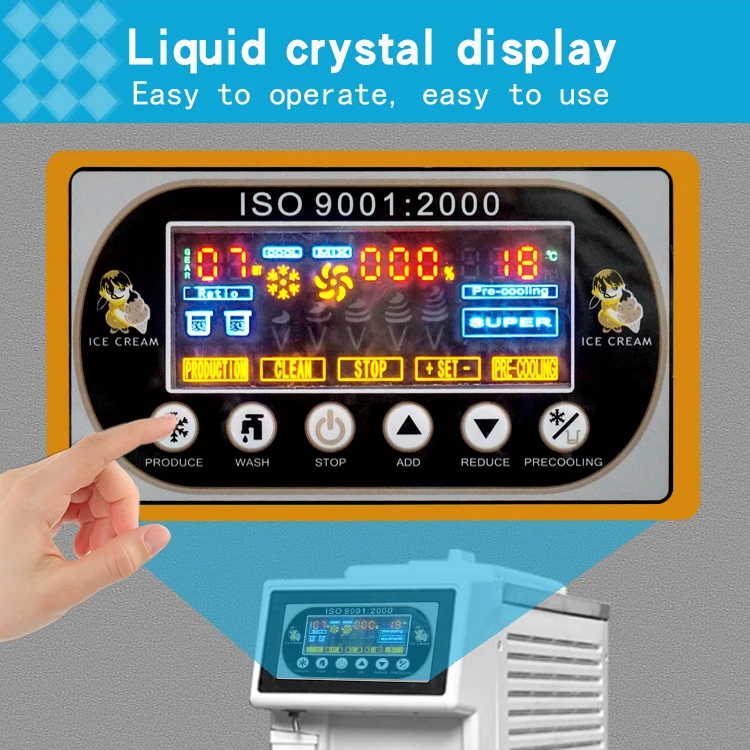 110V ETL NSF Kolice slim mini table top counter top desktop soft ice cream machine