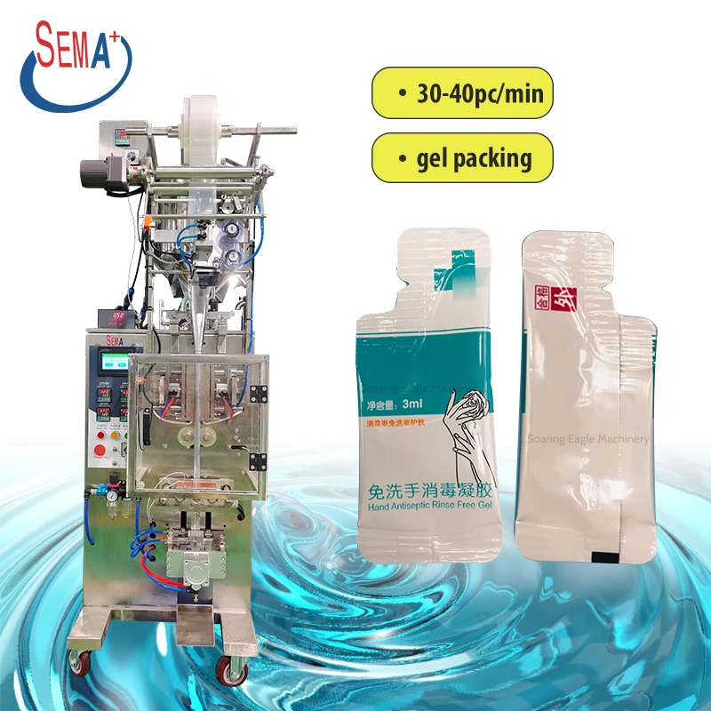 Back Stick Seal Filling High Viscosity Sauce Paste Gel Liquid Sachet Sealing Packing Machine