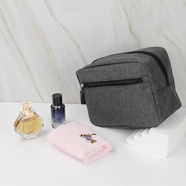 Custom Logo Portable Cosmetic Bags Compartments Toiletries Wash Bag Men For Travel