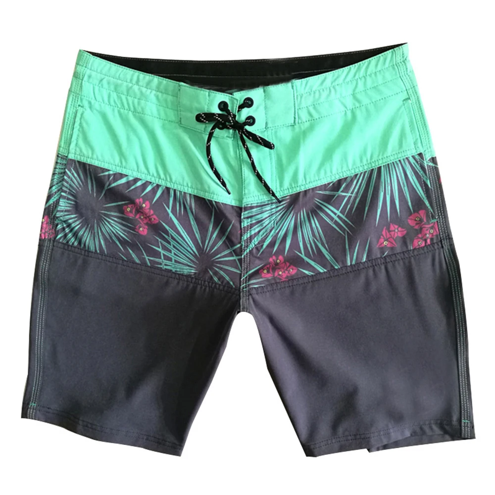 Wholesale  Fast Delivery Mens Males Stretch Polyester Swimwear Beachwear Casual Beach Swim Board Surf Shorts