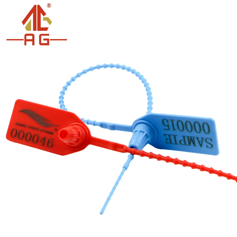 AG-Z025 Airtight Seal Plastic Bag Plastic Seal Plastic Beaded Disposable Tamper Seals