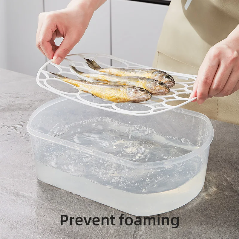 Food Grade Plastic Storage Box Quick Freezing Compartments Refrigerator Storage and Freezer Box