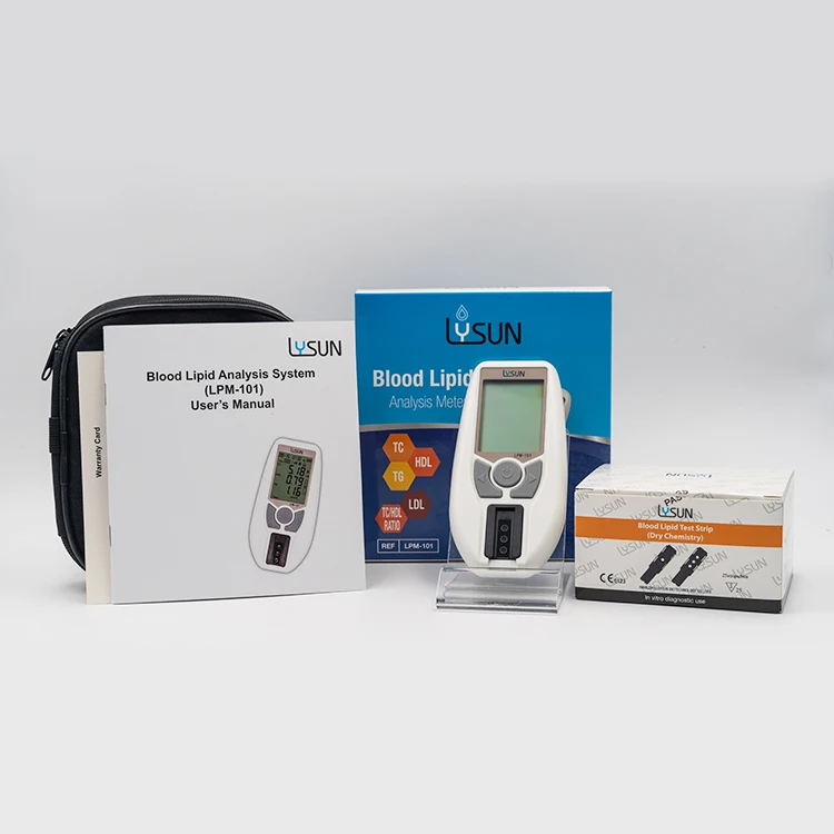 3 in 1 Lipid Meter Cholesterol Triglycerides HDL LDL CHOL/HDL Ratio Testing Meter Lipid Profile Meter Lipid Panel