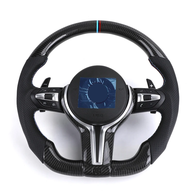 Карбоновый спортивный руль для BMW F10 F30 F31 F32 F20 E92 E60 X6 E71 X5 E70 M3 M4 M5 M6