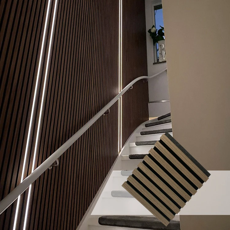 High Quality China Manufacture PET Acoustic Wood Panels  2400*600