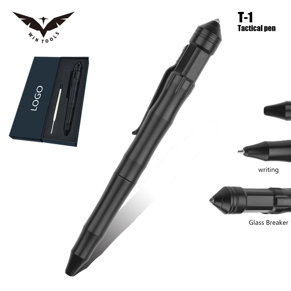 
Good Quality Multi-function Steel Pen Tactical Pen with Tungsten head for glass broken and self defense 