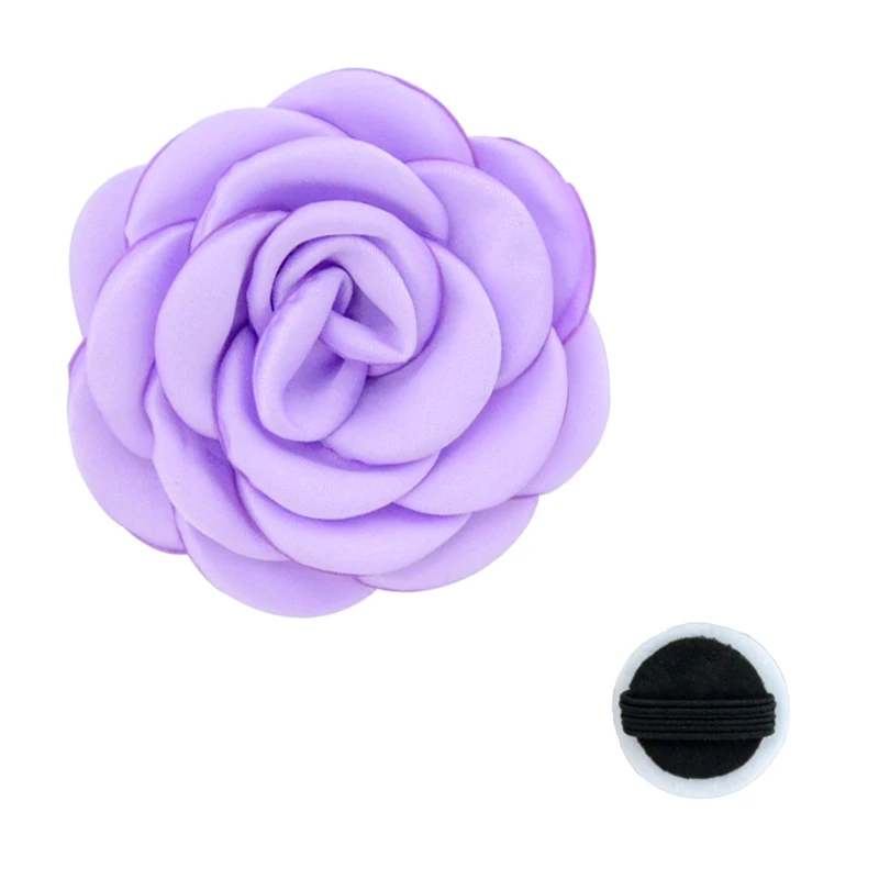 Wholesale 6cm Matt Satin Flower Burning Pet Bow Tie Flower Collars Pet Charms Flowers for Cat Puppy Collar Grooming Accessories