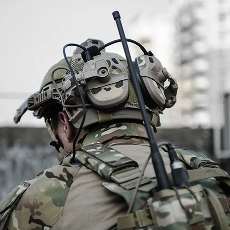 Outdoor Hunting Earmuff Noise Canceling Headphones Shooting Earmuffs Pickup Noise Reduction Tactical Headset Connect Helmet