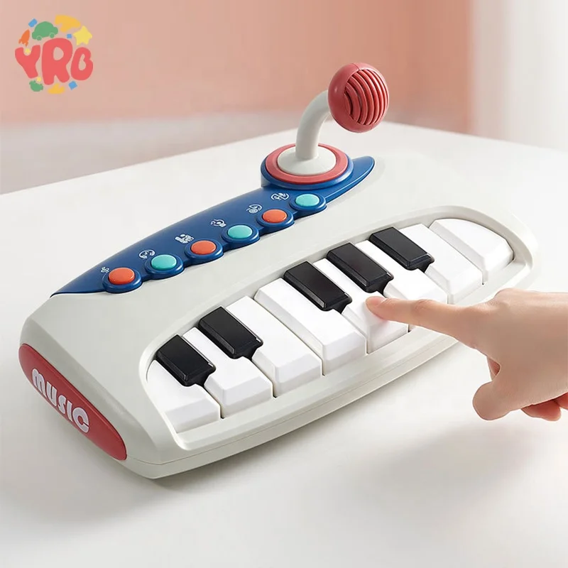 2022 New Arrivals Kids Electronic Piano Toy Cartoon Musical Keyboard Baby Piano Toy Baby Activity Education Baby Musical Toy