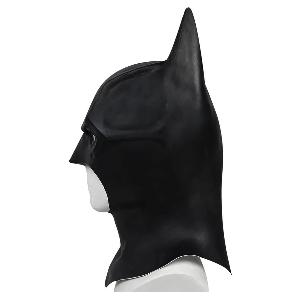 New Dark Knight Bat Man Mask Soft Rubber Nature Latex Black Headgear Helmet For Masque Disguise Party Superhero Costume Mask