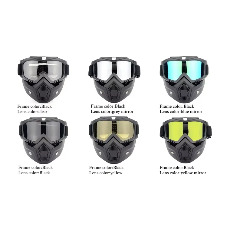 UV Protection Sports Helmets for Outdoor Cycling Tactical Riding Glasses Motorcycle Goggles Masks