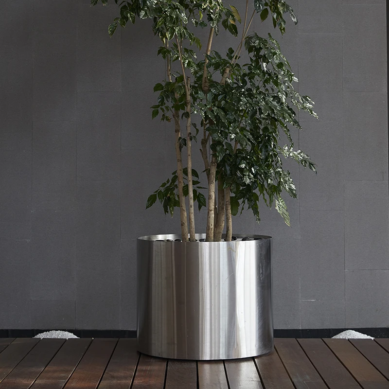 
Custom Outdoor or Indoor Metal Stainless Steel Flower Planters Large for Home or Garden Use 