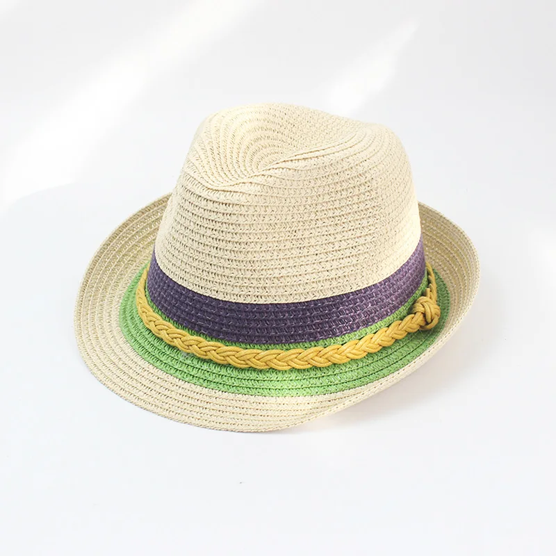 New Summer Boys Straw Hat Beach Hat Sunshade straw hat