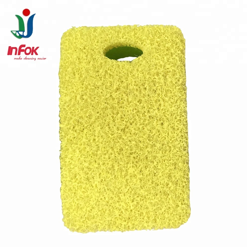 Цвет Кухня очистки губка для очистки площадку с отверстием
