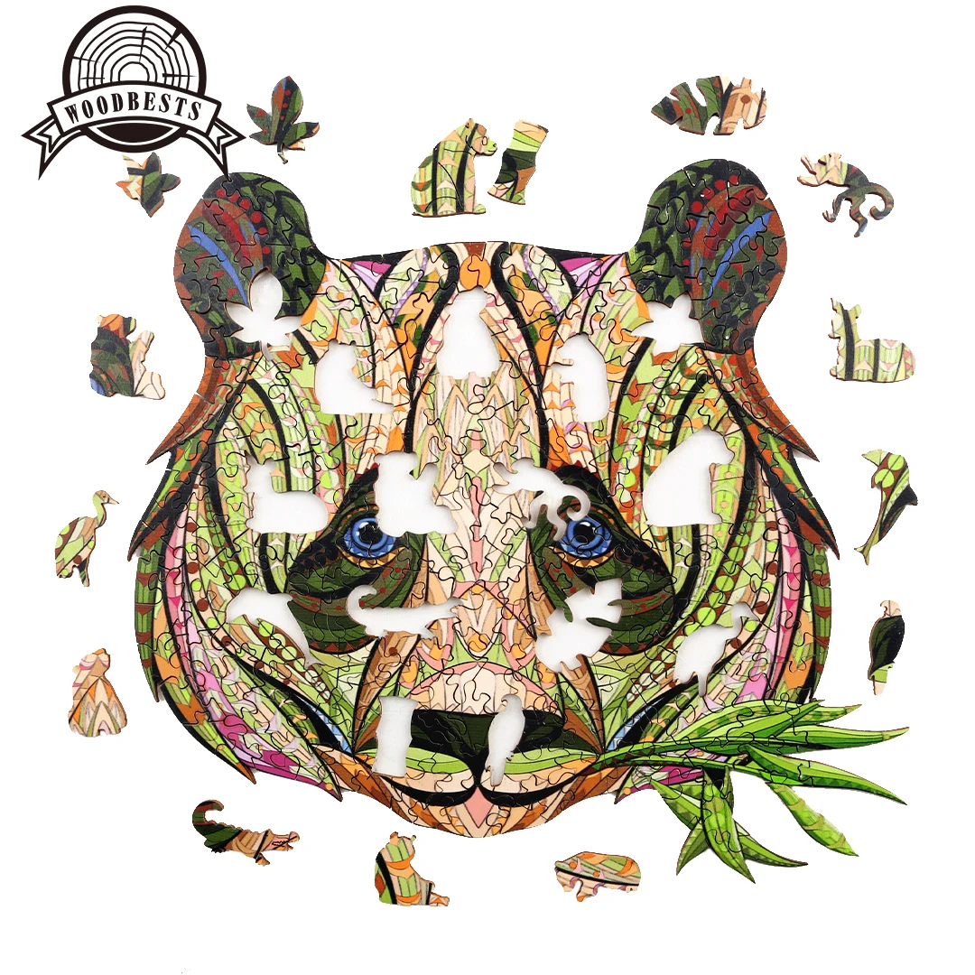 WOODBESTS 3mm all sizes unique design laser cutting plywood wooden jigsaw puzzle game kids best gift