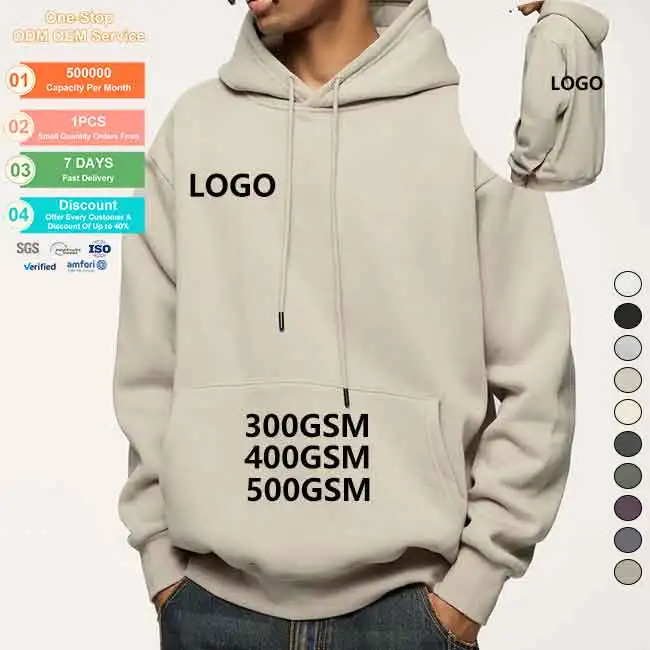 Custom logo Manufacturer Custom pullover hoodie 100% cotton winter warm sublimation blank plain sweatshirt hoodies for men