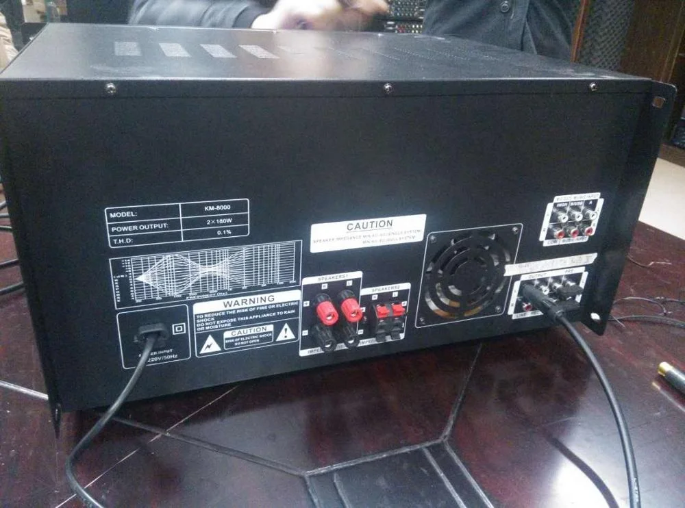 Professional Karaoke Stereo Sound Auodio USD Player Mixing Amplifier