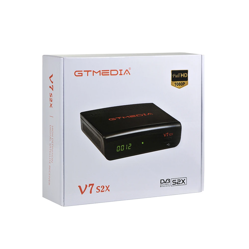  Быстрая доставка оригинальный спутниковый декодер GTmedia v7 S2X HEVC DVB