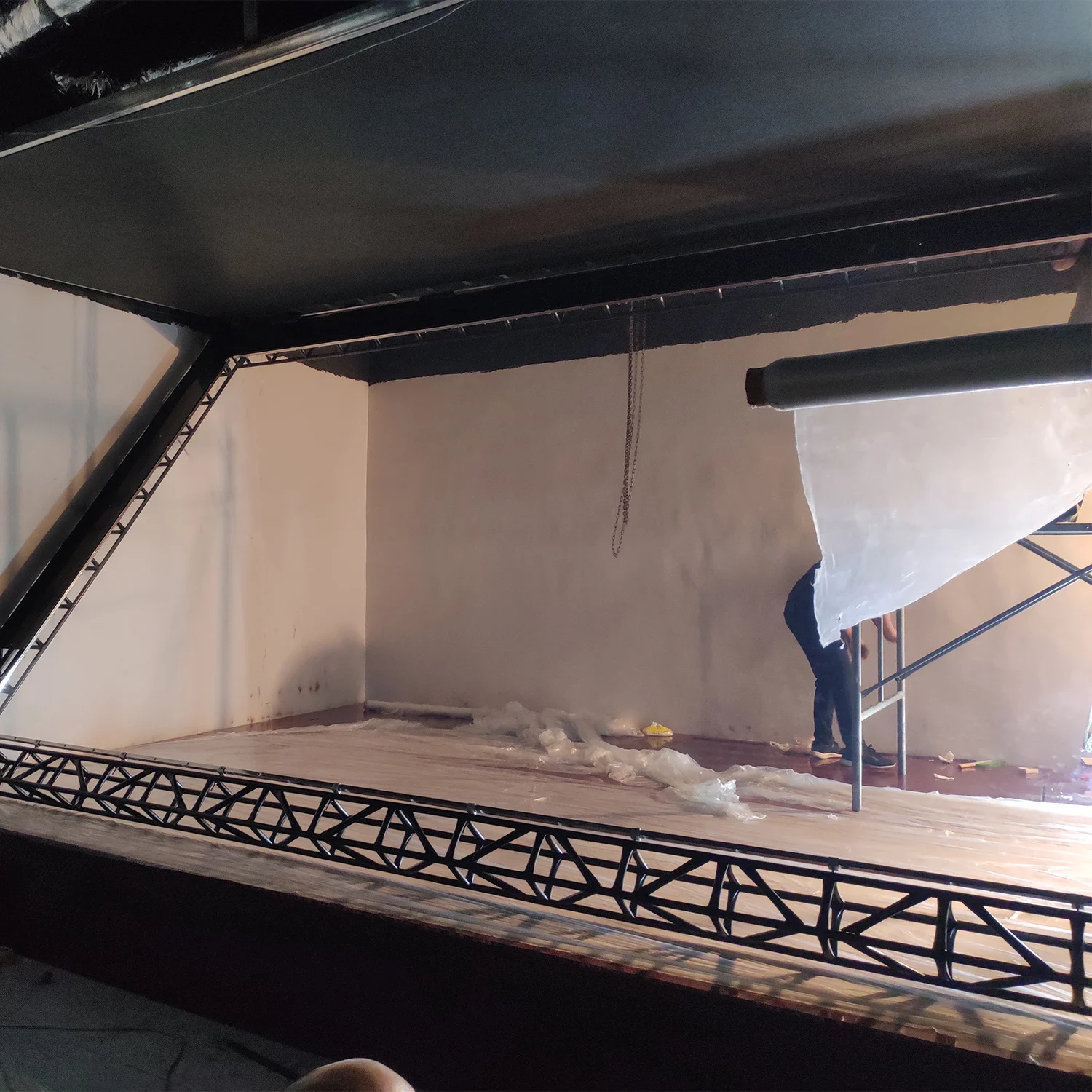 customized stage 45 degree pyramid transparent holographic projection screen film