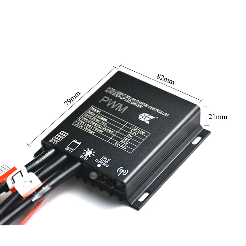 15A PWM контроллер солнечного заряда для уличного освещения IP67 3 2 V Батарея Солнечный уличный свет