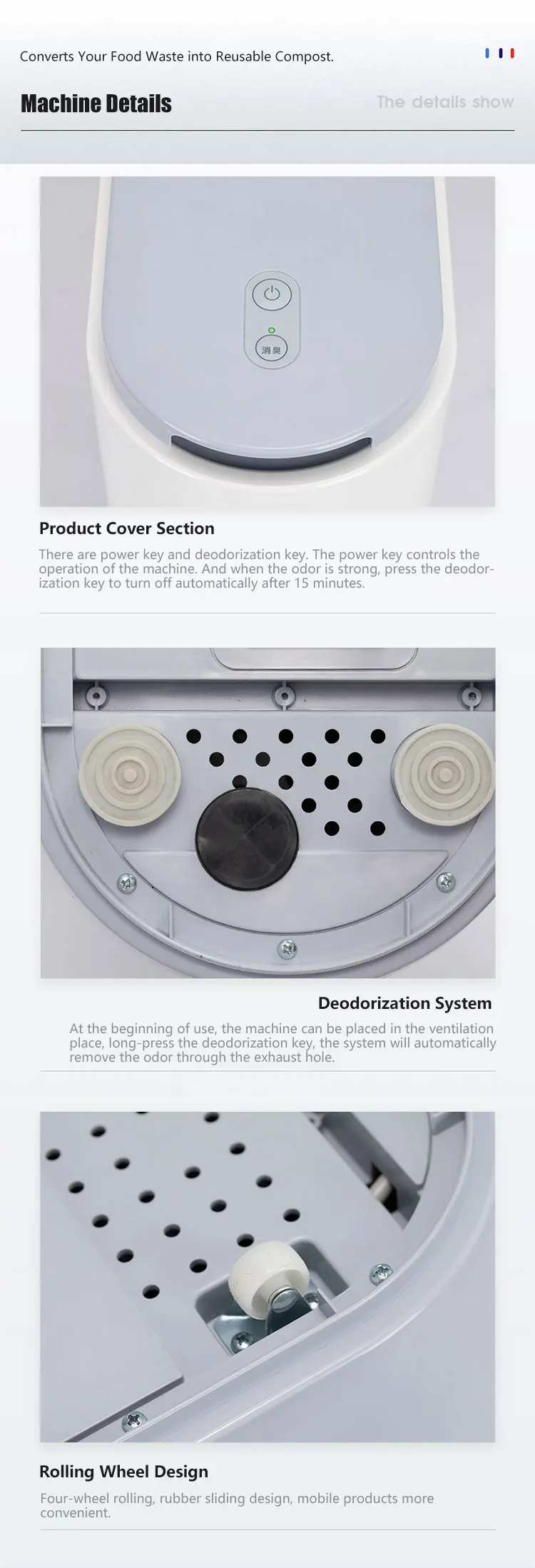 High Efficiency Simple Household Food Garbage Composting System