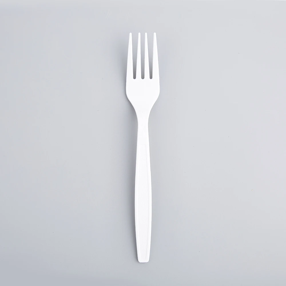 FULING Heavy Duty  Tableware Plastic Forks Disposable Cutlery 4.5g PP PS Material Plastic Fork Wrapped