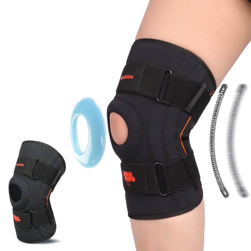 2198#Neoprene Knee Support Knee Brace with Adjustable Pressure Straps