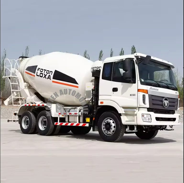 Foton 8 кубических 12 самовыгружающих бетономешалки для строительства