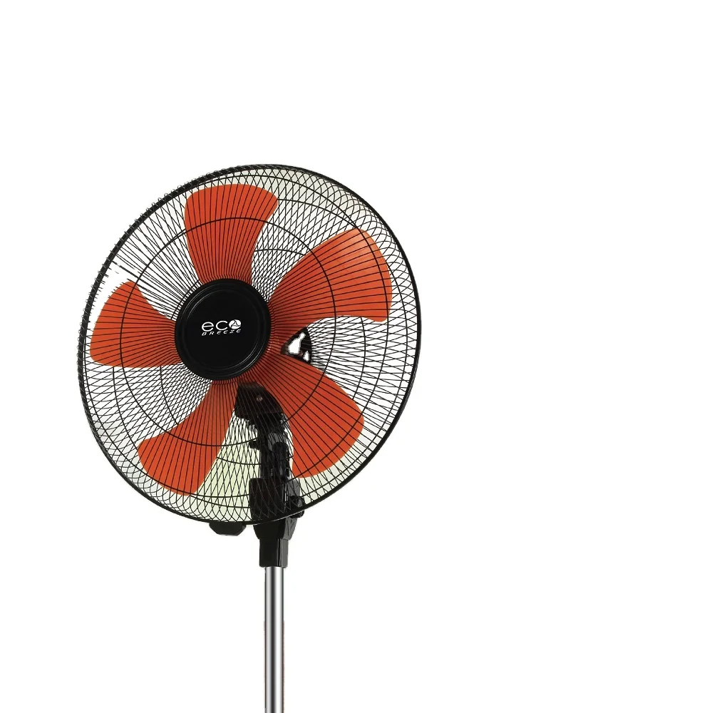 Free spare parts 18 inch Industrial Stand Fan Malaysia 3 Blades Black Orange Copper (EB-SF1801)