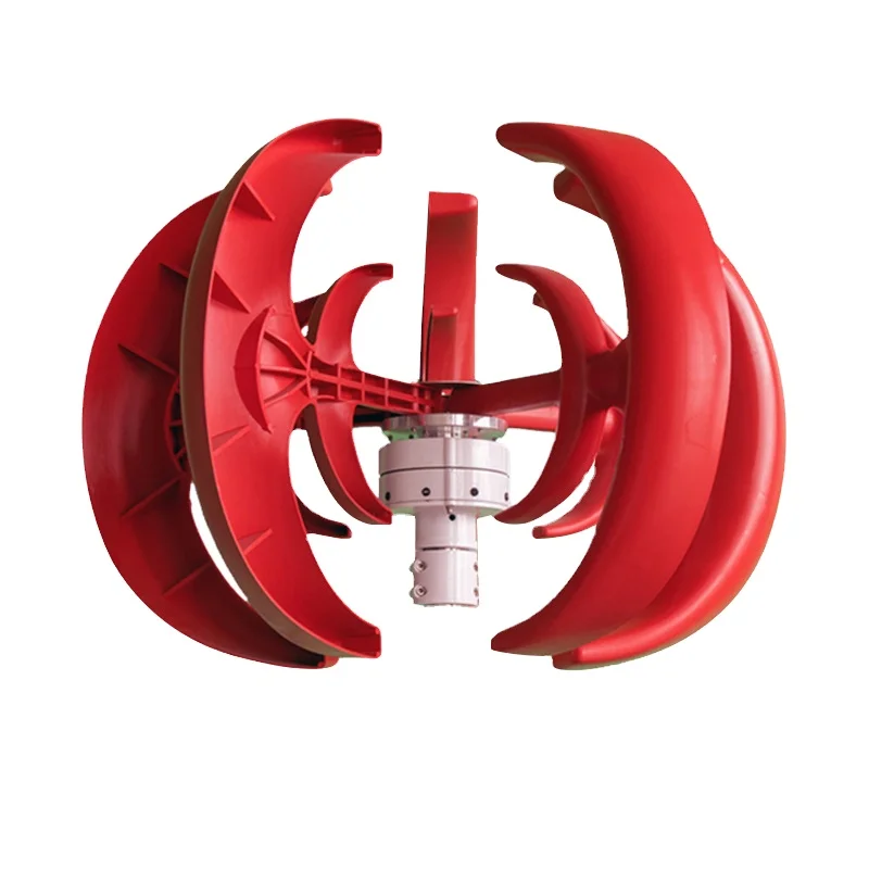 1kw 12v 24v wind power magnet vertical axis AC output generator wind turbine