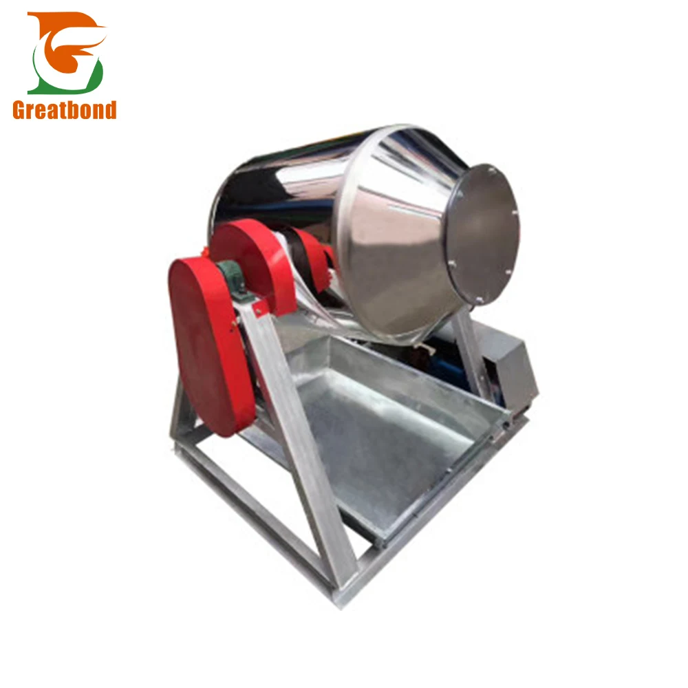 Best-Selling SUS304/201 Electric Waist Drum Mixer Chemical Powder Mixing Machine
