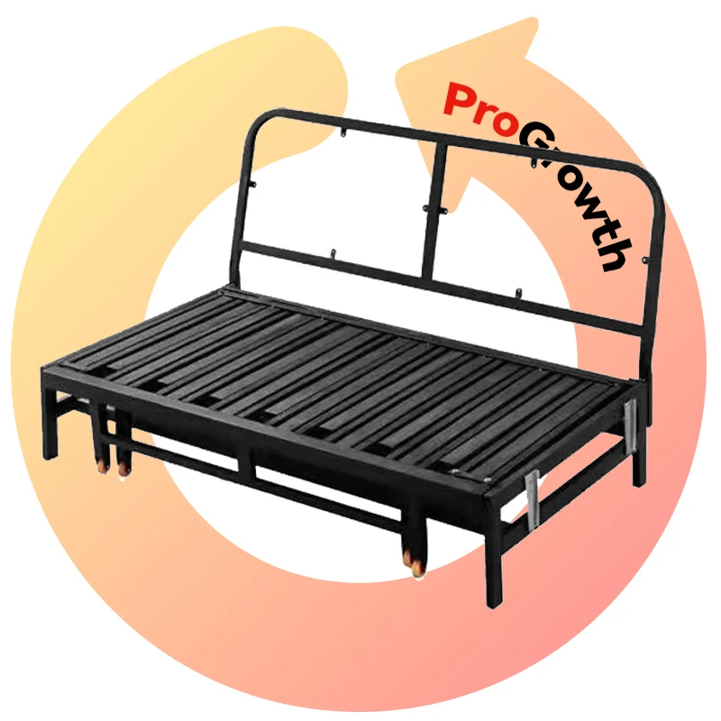Metal Sofa Bed Structure Furniture Hardware Accessories 3-Fold Telescopic Push-pull Bed Frame Adjustable Iron Bracket Mechanism