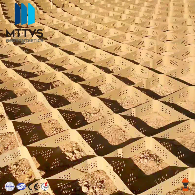 gravel stabilizer  geocell,hdpe geocel gravel grid,honeycomb structure driveway geocell