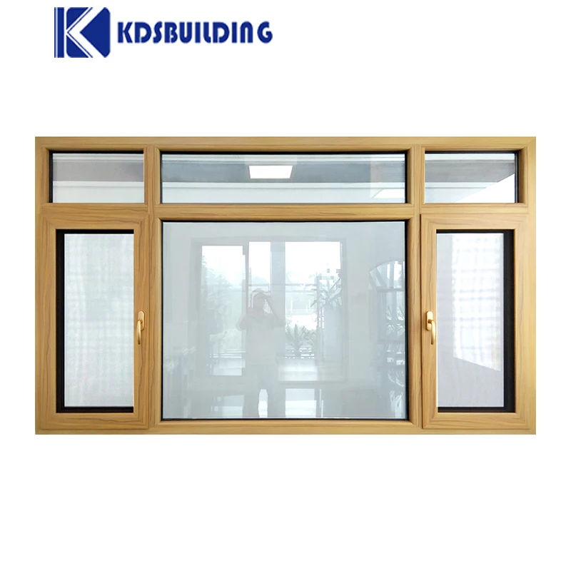 Hurricane Impact Crank Out Casement Aluminium Window Extrusions With Mosquito Mesh  For Home Design