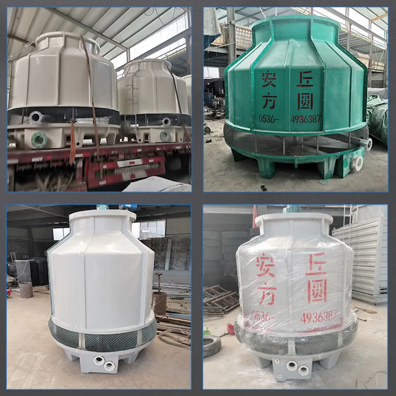 Industrial 80Ton/h 100Ton/h FRP Round Water Treatment Cooling Towers