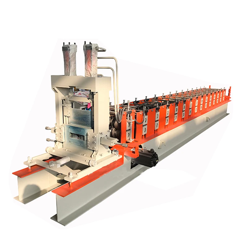 Fully automatic Galvanized Steel  C profile c purlin metal frame roll forming  equipment