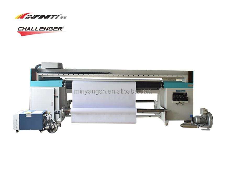 INFINITI FY-UV2200W Industrial UV belt Roll PVC film wall paper digital printing machine Inkjet Printer with I3200 printhead