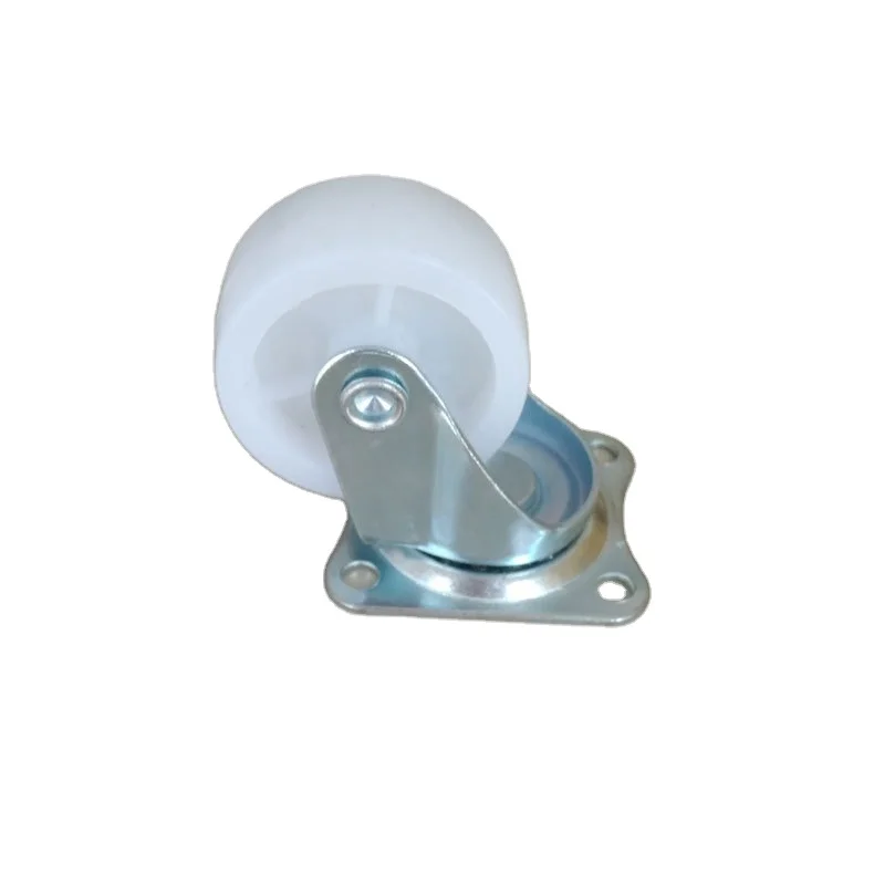 1/1.5 /2inches PP wheel casters swivel top plate stem castor trolley wheels with Brake zinc plated swivel casters