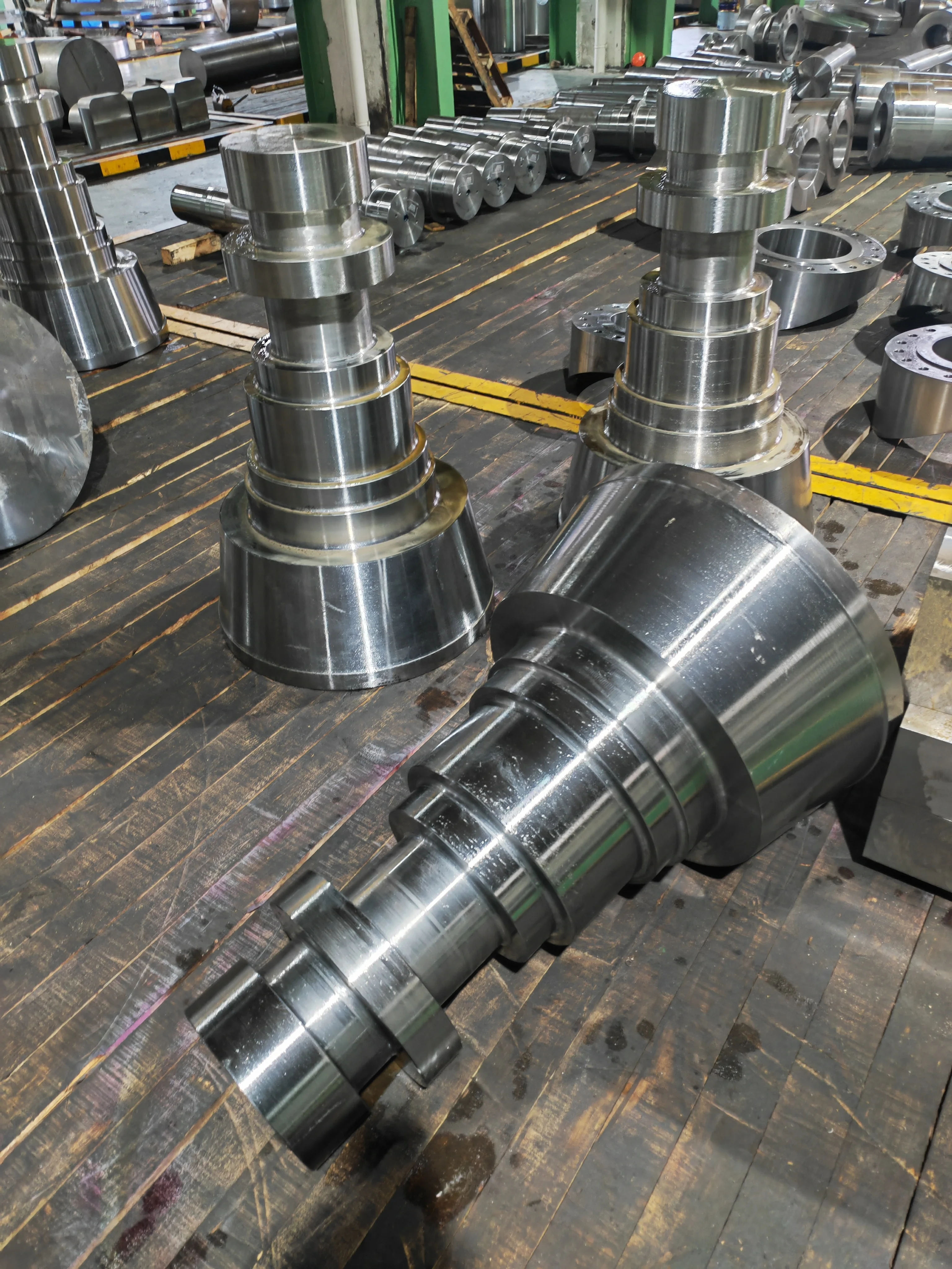 OEM Customized  gas turbine spare parts Forging stainless Steel DIN ASTM A471 Rotor Shaft Forged Shaft